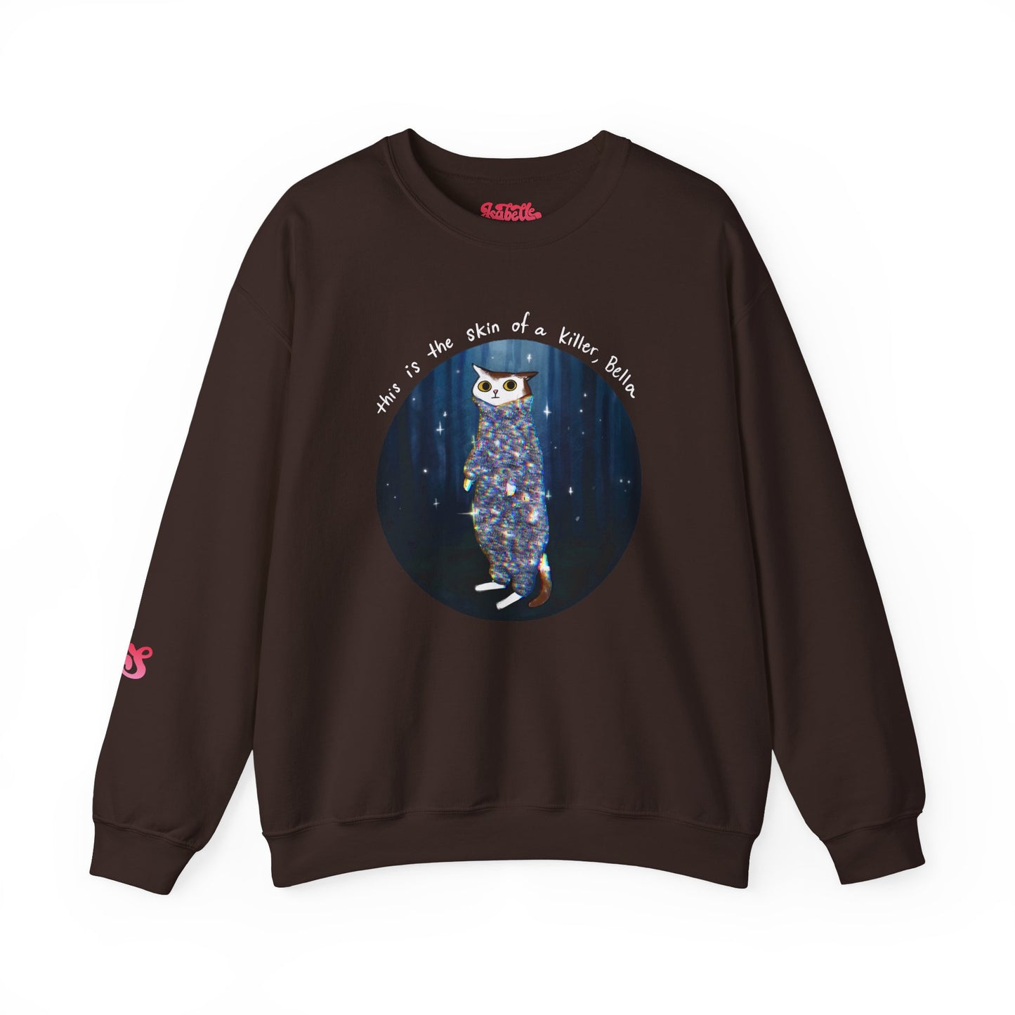 This is the skin of a killer, Bella Crewneck Sweatshirt