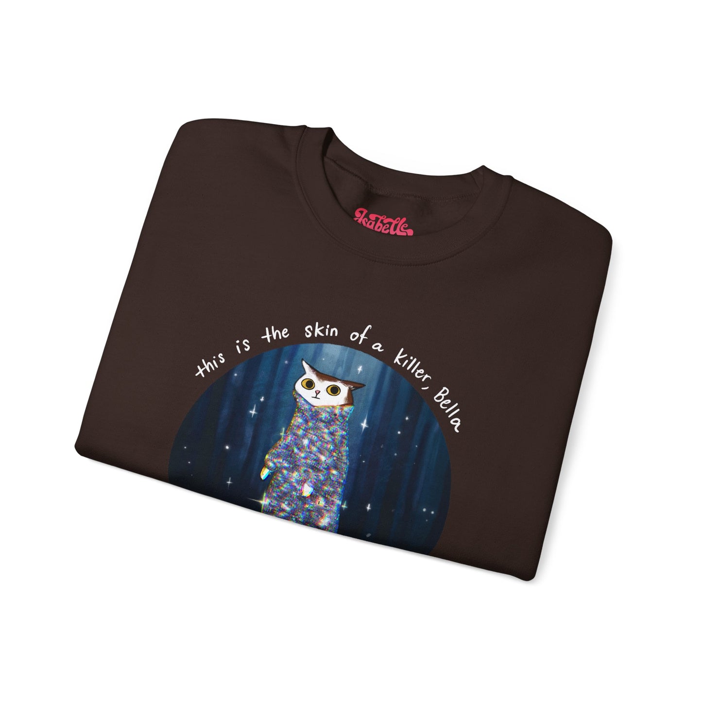 This is the skin of a killer, Bella Crewneck Sweatshirt